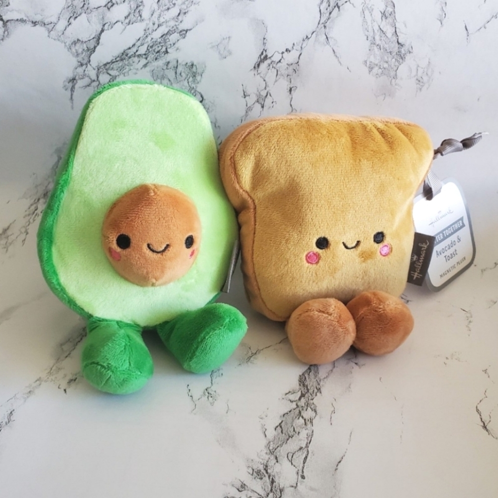 Hallmark Better Together Avocado and Toast Magnetic Plush